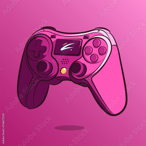 stick controller art illustration