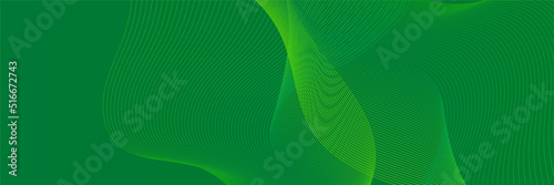 Green abstract banner background. Vector abstract graphic design banner pattern background template.