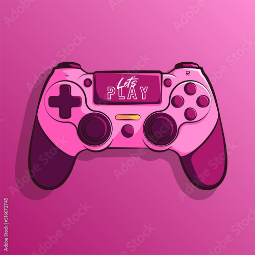 stick controller art illustration