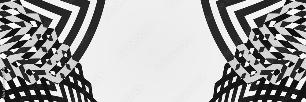 Technology banner design with white and grey arrows. Abstract geometric vector background. White abstract modern background design. Technology banner design with white and grey arrows. Abstract geometric vector background. White abstract modern background design.