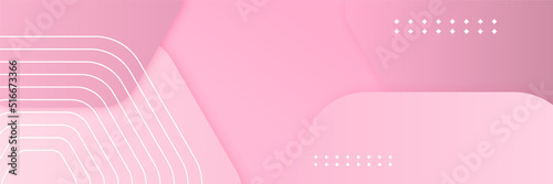 Pink abstract banner background. Vector abstract graphic design banner pattern background template. © Roisa