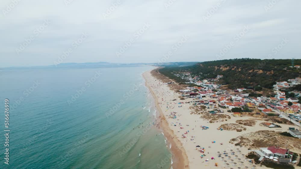 Aerial Summer beach Atlantic ocean Aerial Summer beach Atlantic ocean