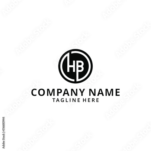 Illustration HB,BH,H,B Abstract Letters Logo Monogram