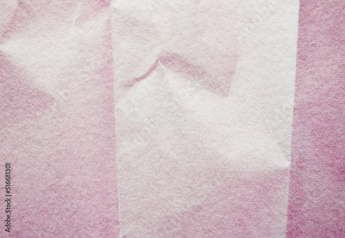 Wrinkled Japanese paper texture background. Close-up of washi paper with wrinkle.