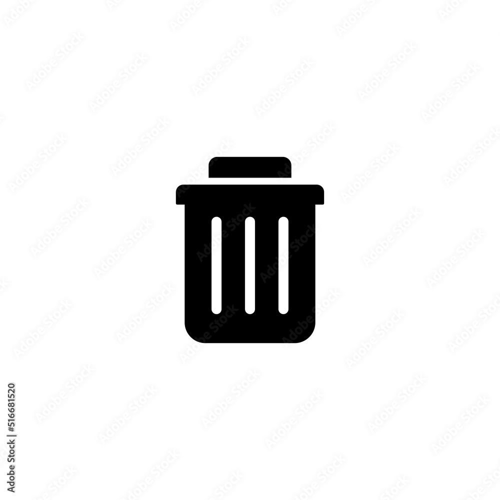 Delete simple flat icon design vector. Remove icon. Trash icon Delete simple flat icon design vector. Remove icon. Trash icon