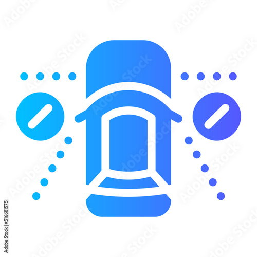 blind spot gradient icon