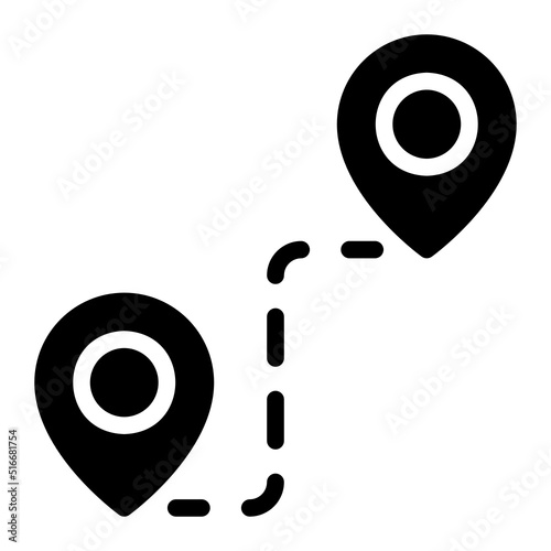 distance glyph icon