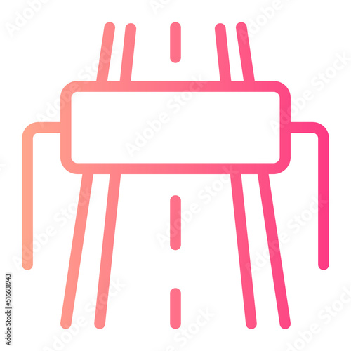 highway gradient icon