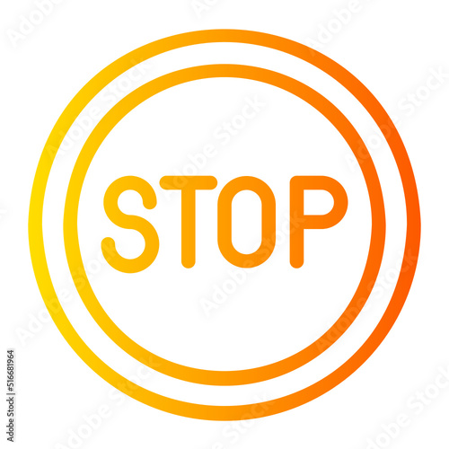 stop gradient icon