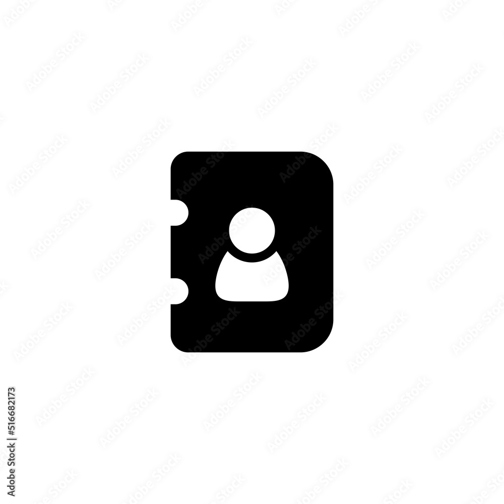 Phone book icon design vector. Contact icon Phone book icon design vector. Contact icon