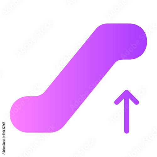 escalator gradient icon