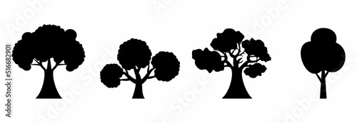 tree icon set, tree vector set sign symbol