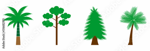 tree icon set  tree vector set sign symbol