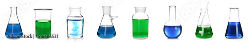 Set of laboratory glassware...