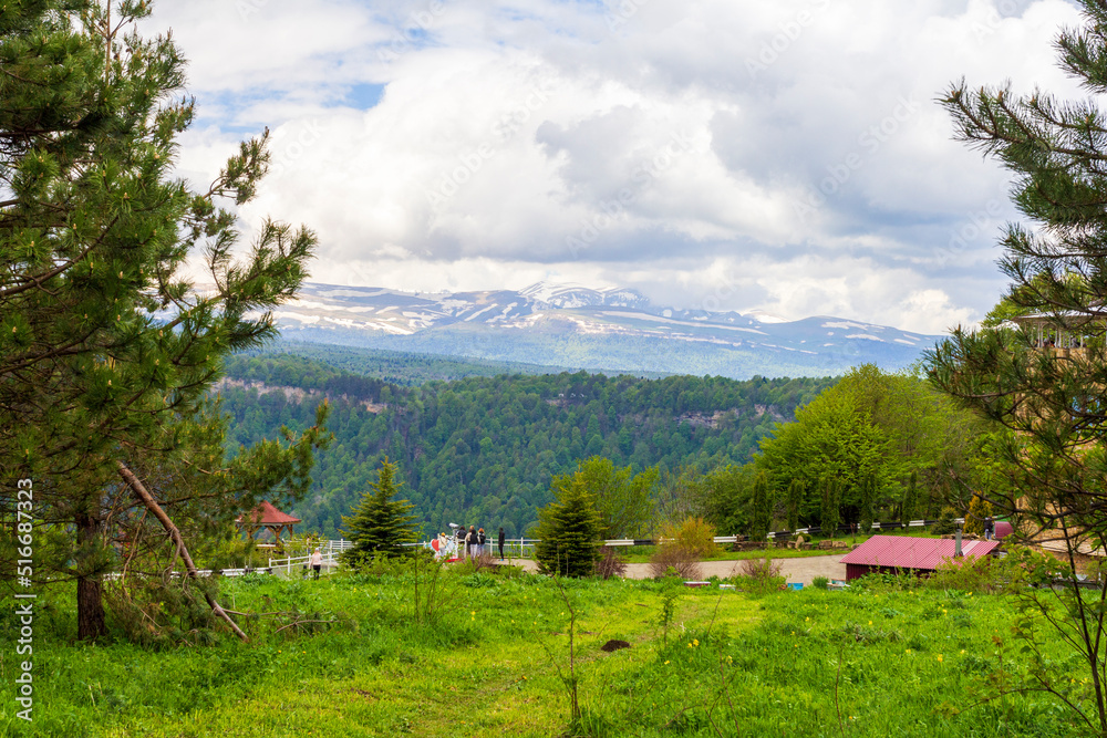 spring, morning on a mountain plateau, mountain panorama, awakening in nature and the birth of a new life.* spring, morning on a mountain plateau, mountain panorama, awakening in nature and the birth of a new life.*