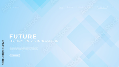 abstract vector website landing page design template