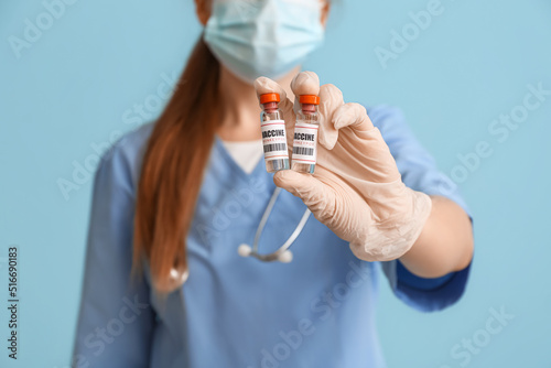 Female doctor with monkeypo...