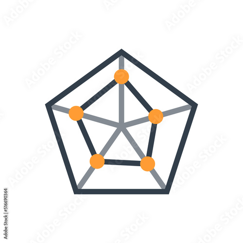 Ability chart icon, Vector and Illustration.