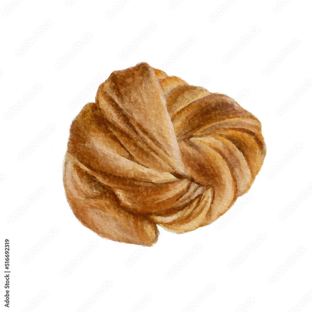 Watercolor hand drawn, Bakery Icescreem and dessert