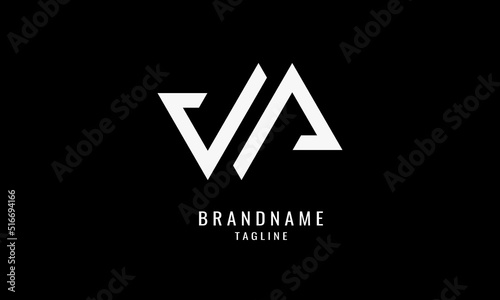 Premium VA Logo Design With a Simple and Elegant Check Concept, Suitable For Any Business Identity