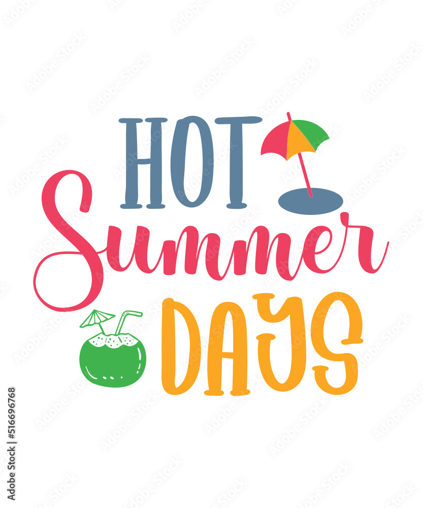 Fototapeta premium Summer Beach Bundle SVG, Beach Svg Bundle, Summertime, Funny Beach Quotes Svg, Salty, Svg, Png, Dxf, Sassy Beach Quotes, Summer Quotes Svg Bundle, summer graphics, svg summer silhouette designs, summe