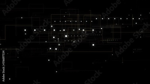 Wallpaper Mural Futuristic abstract de-focus flowing data matrix, meta, metaverse, telemetry and encrypt numbers display with particles simulation in cyber space environment for head up display loop background Torontodigital.ca