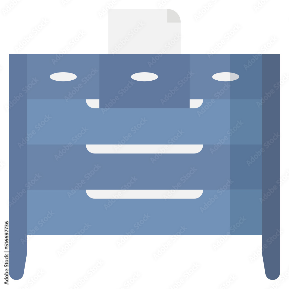 Drawer flat icon,linear,outline,graphic,illustration