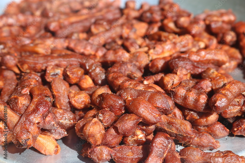 close up of dried dates