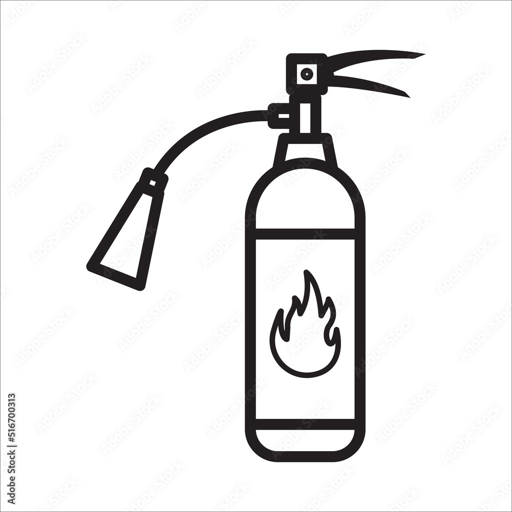 fire extinguisher icon vector design template fire extinguisher icon vector design template