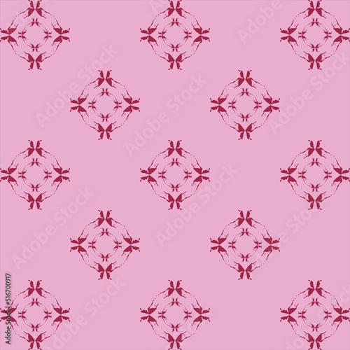 geometric Seamless pattern on pink background.stylish background for fabric, wrapping, packaging paper, wallpaper.
