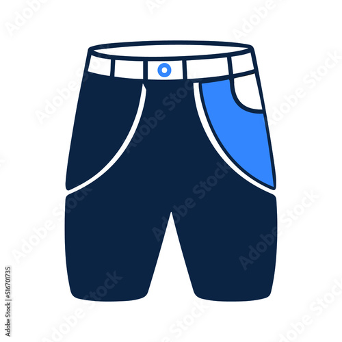 Accessories apparel or half pant icon