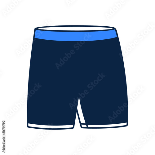 Accessories apparel or half pant icon