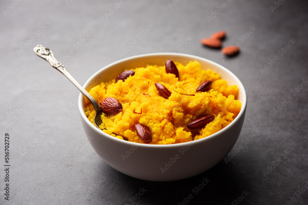 Badam Halwa or sheera also known as Almond Halwa is a traditional