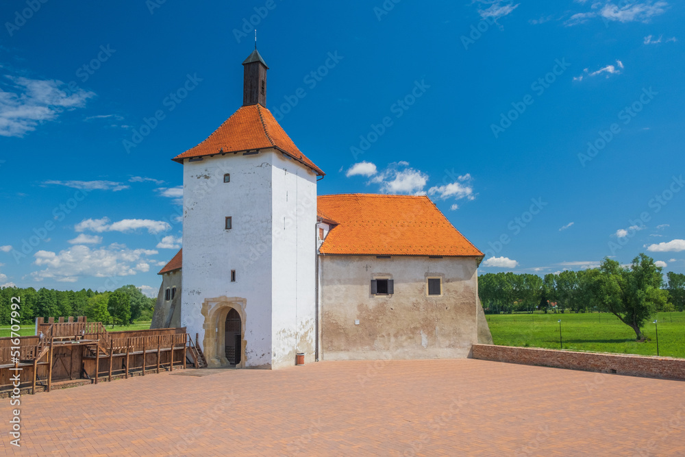 Old town castle in Djurdjevac in Podravina region in Croatia