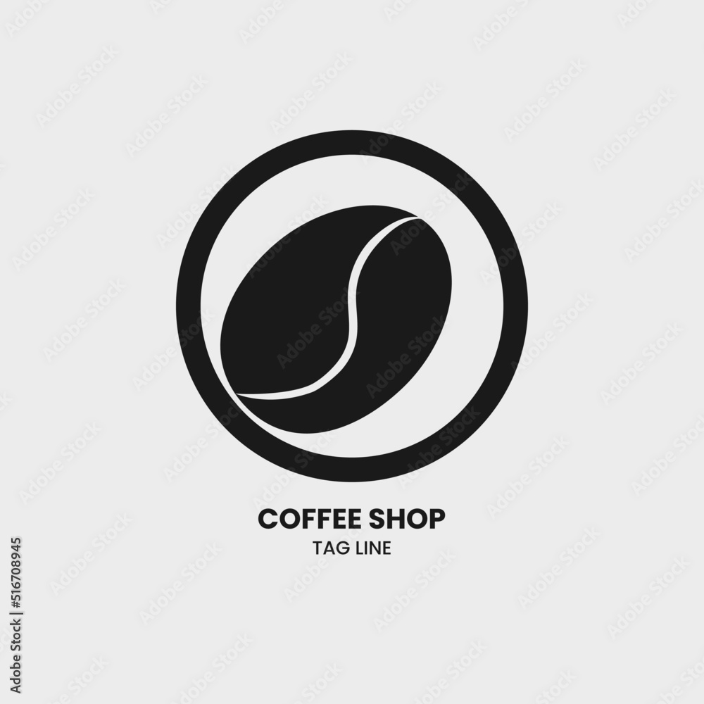 Coffee Shop Business Logo, Beans Icon Logomark, Cafe Branding Identity Vector EPS 10 Coffee Shop Business Logo, Beans Icon Logomark, Cafe Branding Identity Vector EPS 10