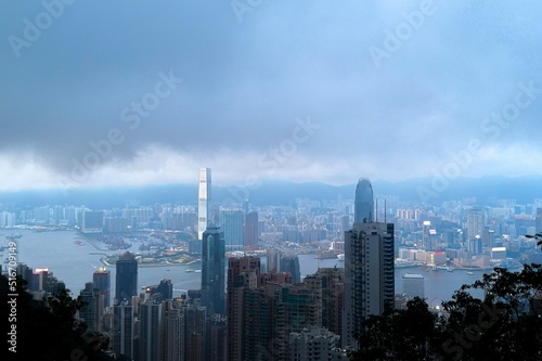 City from the mountain