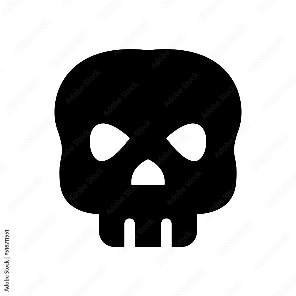 Skull Icon Vector Symbol Design Illustration Skull Icon Vector Symbol Design Illustration