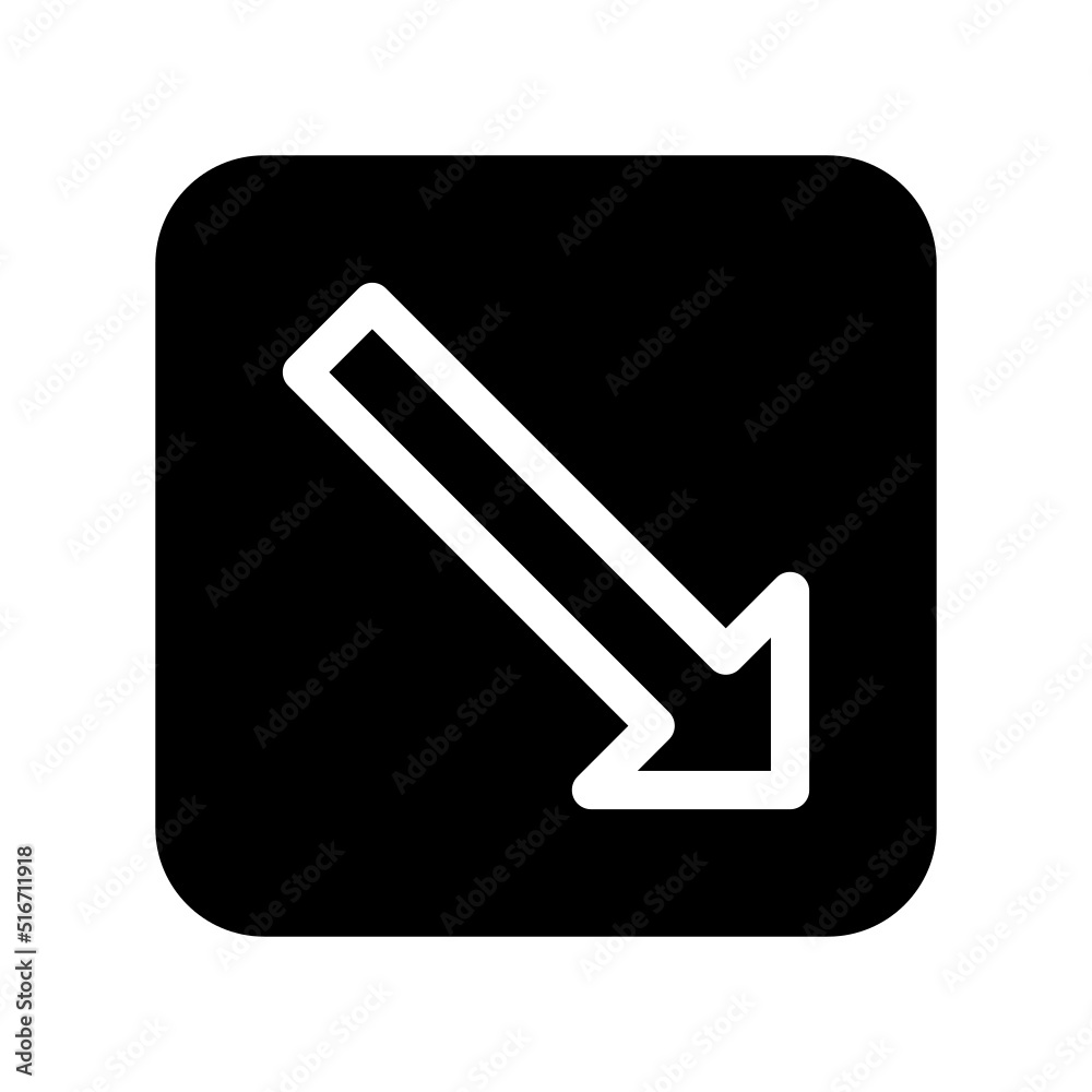 Trend Down Icon Vector Symbol Design Illustration Trend Down Icon Vector Symbol Design Illustration