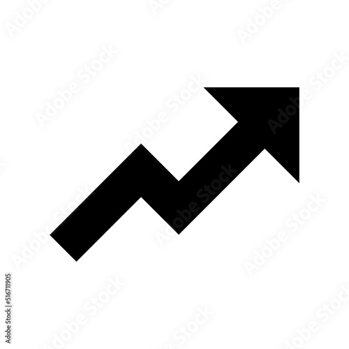 Trend Up Icon Vector Symbol Design Illustration