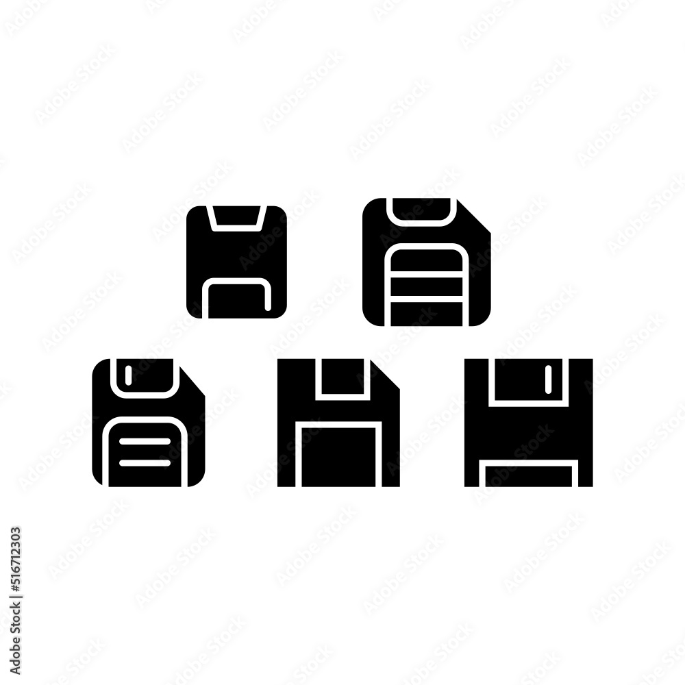 Save Icon Set Vector Symbol Design Illustration Save Icon Set Vector Symbol Design Illustration