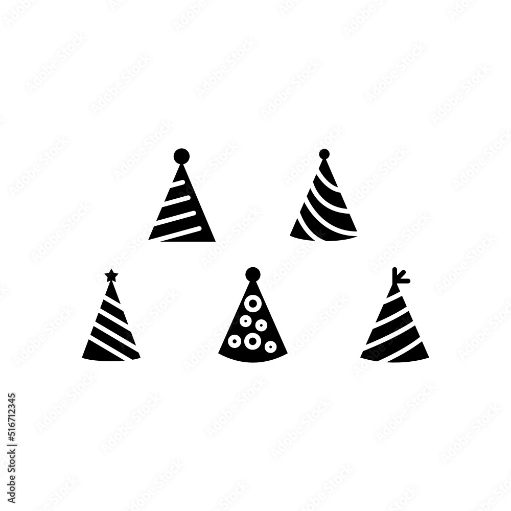 Hat Icon Set Vector Symbol Design Illustration Hat Icon Set Vector Symbol Design Illustration