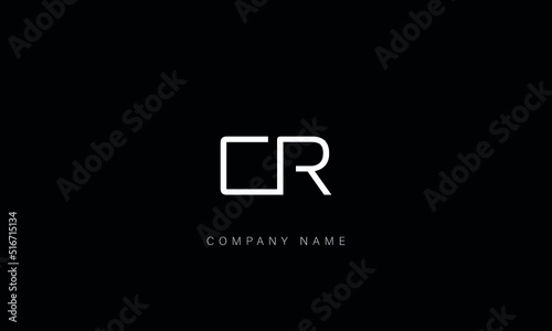 CR, RC Abstract Letters Logo Monogram