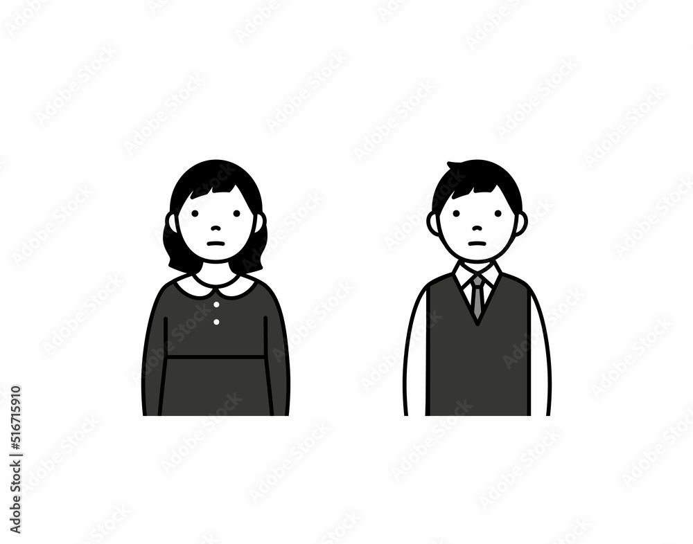喪服の男の子・女の子 喪服の男の子・女の子