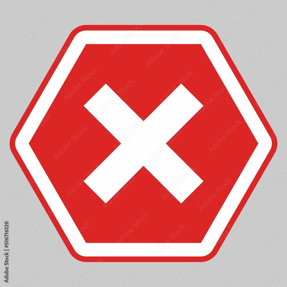 Obraz premium Wrong marks, Cross marks, Rejected, Disapproved, No, False, Not Ok, Wrong Choices, Task Completion, Voting. - vector mark symbols in red. Isolated icon.