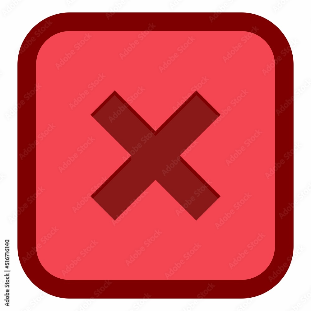 Wrong marks, Cross marks, Rejected, Disapproved, No, False, Not Ok, Wrong Choices, Task Completion, Voting. - vector mark symbols in red. Isolated icon. Wrong marks, Cross marks, Rejected, Disapproved, No, False, Not Ok, Wrong Choices, Task Completion, Voting. - vector mark symbols in red. Isolated icon.