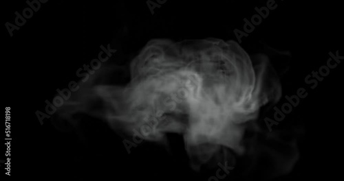 smoke or steam for hot food or high temperature effects