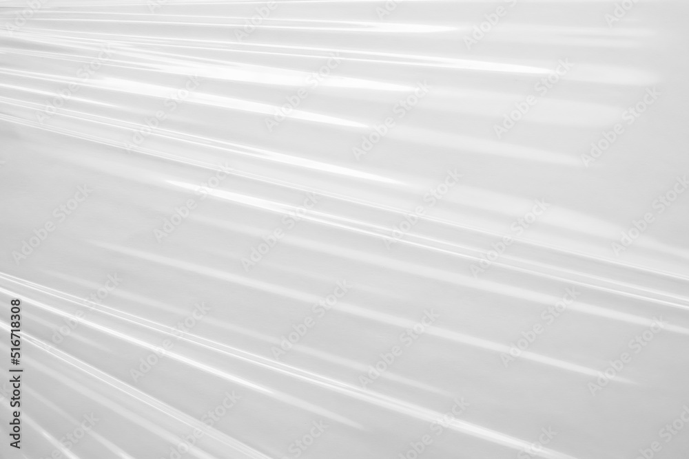White Plastic Film Wrap Texture Background Stock Photo, Picture