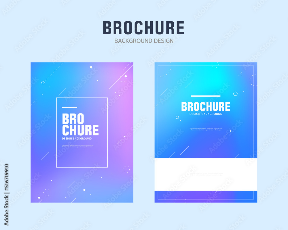 Fototapeta premium Brochure Background Illustration Set