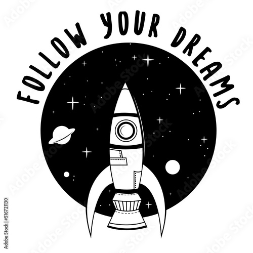 Follow your dream svg, inspirational quotes, motivational  print