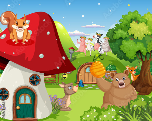 Animal at countryside land